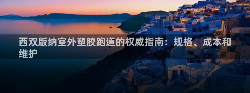 红足1世官网：西双版纳室外塑胶跑道的权威指南：规格、成本和
维护