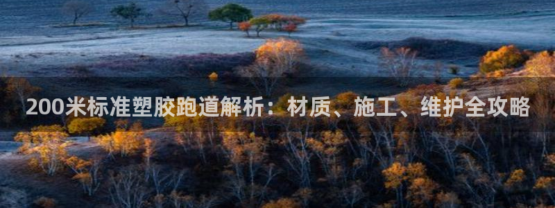 红足一1世666814足球比分网：200米标准塑胶跑道解析：材质、施工、维护全攻略